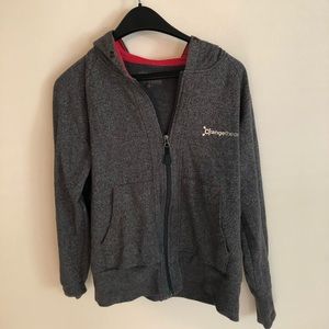Orangetheory grey and red zip up